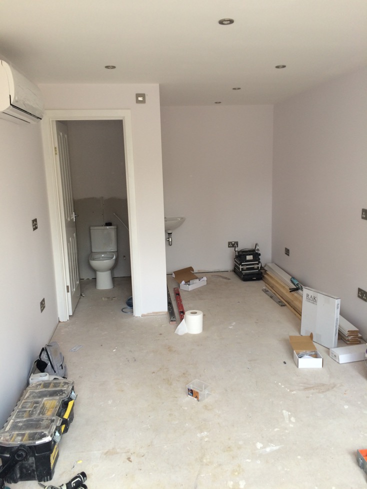 Converting part of double garage into massage saloon in Furzton in Milton Keynes by Smart Fit Solution