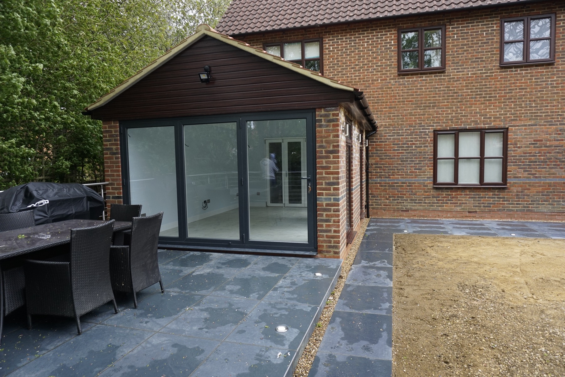 Back Extension with Patio in Milton Keynes
